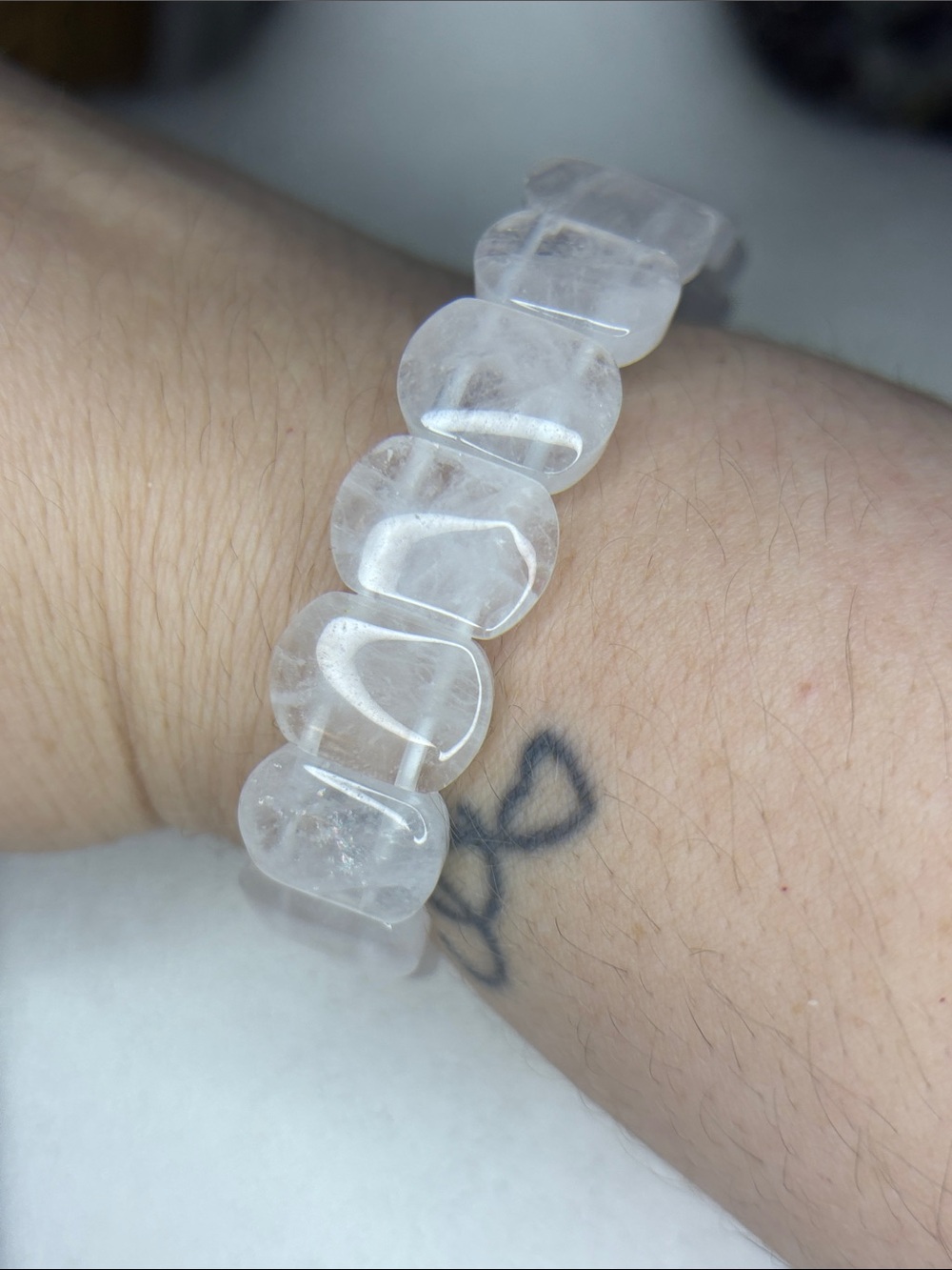 Clear Quartz Stretch Bracelet - Women Jewelry
